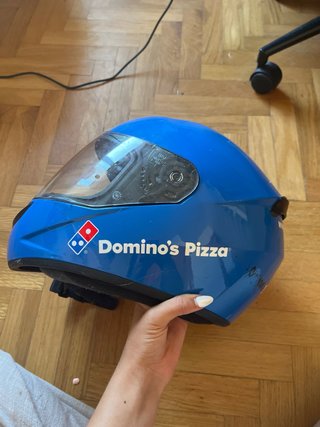 Casco de moto azul precio negonegociable