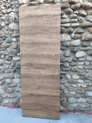 Puerta de madera corredera