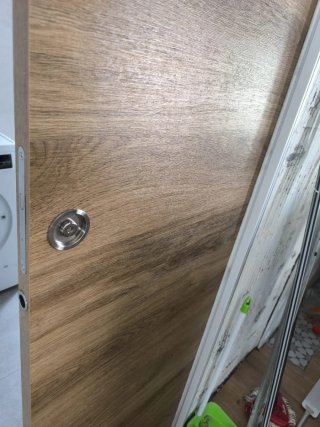 Puerta de madera corredera
