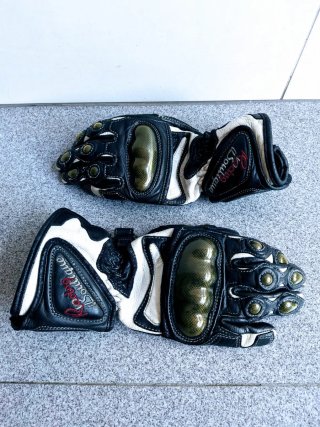 Guantes de Moto Cuero Racing Boutique Mujer/Niño