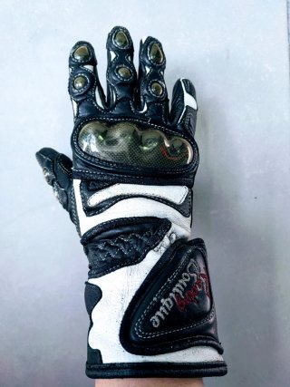 Guantes de Moto Cuero Racing Boutique Mujer/Niño