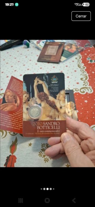 San Marino 2010 Sandro Botticelli 2 Euro Conmemora