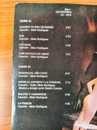 Vinilo Silvio Rodríguez - Oh Melancolia