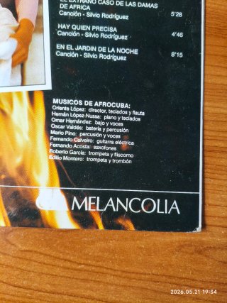 Vinilo Silvio Rodríguez - Oh Melancolia