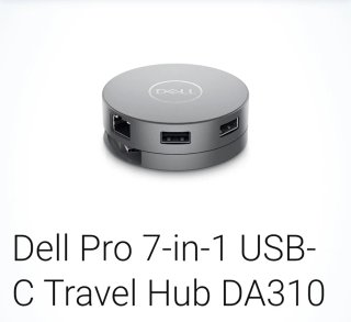 Hub Dell 7 en 1 USB-C DA310 Docking