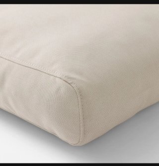 Cuscini per schienale e sedile da esterno beige