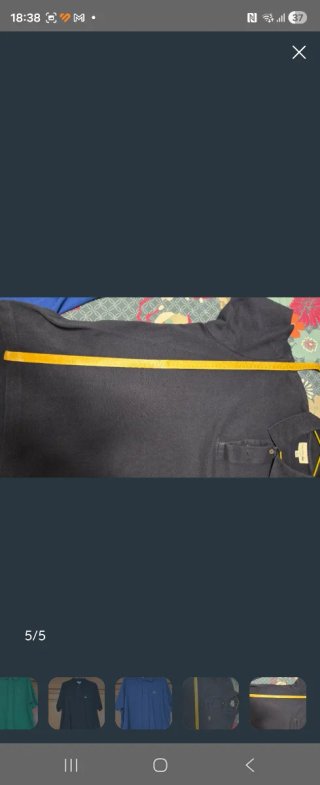 Polo Lacoste Negro y morado