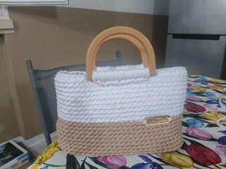 Borsa fatta a mano in fettuccia lycra