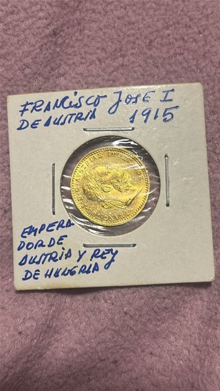 Moneda Oro Francisco Jose I Austria 1915
