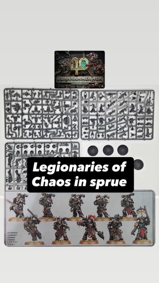 Legionarios del Caos en matriz Warhammer 40K