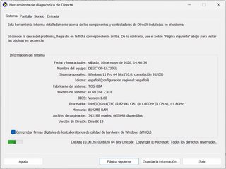 Toshiba i5 8gen 8GB RAM 256GB SSD Win 11