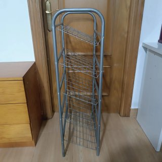 Zapatero Metálico Gris 5 Estantes
