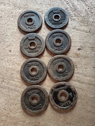 Discos de pesas 1 kg (DOMYOS)