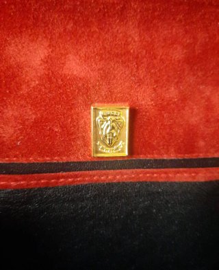 Bolso Gucci Piel Lagarto Rojo Vintage