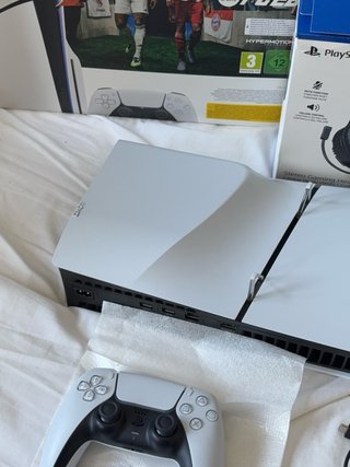 Consola PS5 Slim Blanca + Mando, caja y pantalla