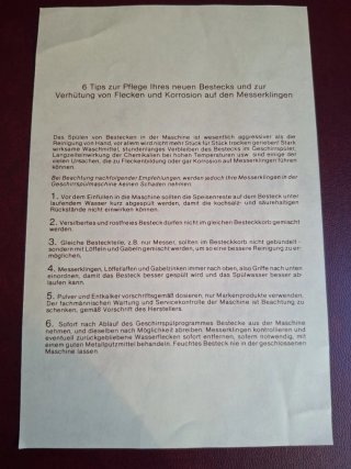 Set di posate dorate da 72 pezzi mai usate