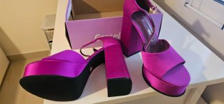 Zapatos tacón Zara plataforma talla 41