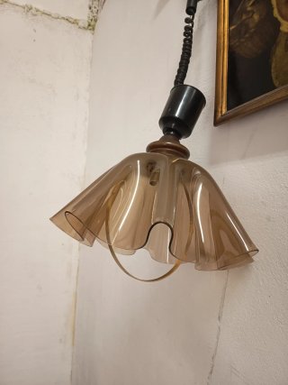 Lámpara Vintage Cristal y Metal