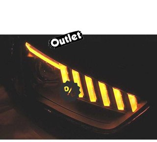 FE FAROS AUDI A4 B8 12-15 XENON + LED DINÁMICO NEGRO R01214