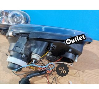 FE FAROS VOLKSWAGEN VW GOLF 4 OJOS ANGEL LED LOOK R32 FONDO