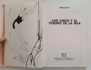 Libro Los cinco y el tesoro de la isla (1985)
