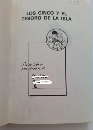 Libro Los cinco y el tesoro de la isla (1985)