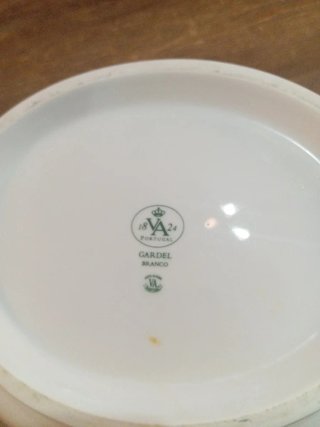 Sopera Vista Alegre 1824 Gardel Blanca Antigua