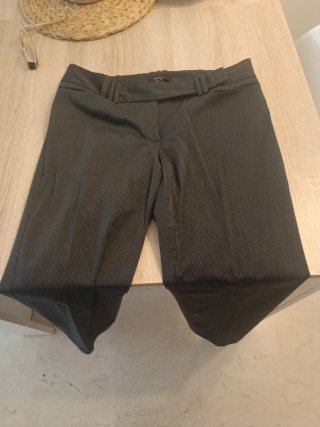 Traje Mango Mujer Talla 42 Gris / Azul marino