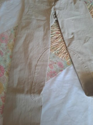 Pantalón equitación Cotton Naturals beige mujer