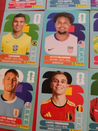 Lote 11 cromos Mundial 2026 Panini