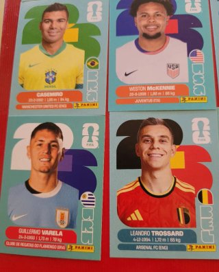 Lote 11 cromos Mundial 2026 Panini