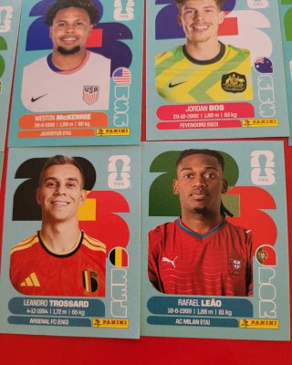 Lote 11 cromos Mundial 2026 Panini