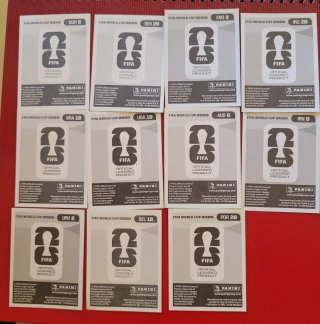 Lote 11 cromos Mundial 2026 Panini