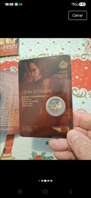 San Marino 2011 2 Euro conmemorativos. (Vasari)