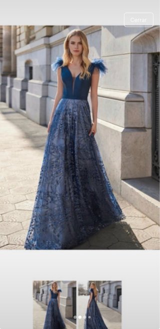 Vestido de fiesta azul