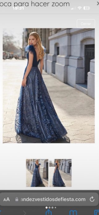 Vestido de fiesta azul