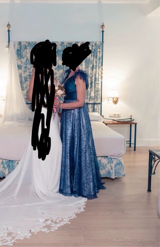 Vestido de fiesta azul