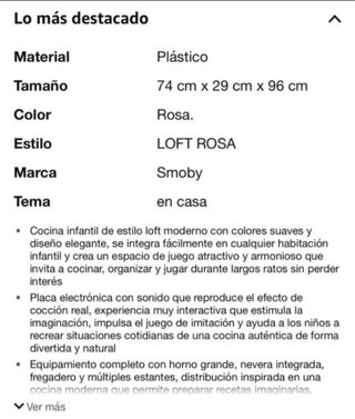 Cocinita Smoby Juguete Nueva en Caja