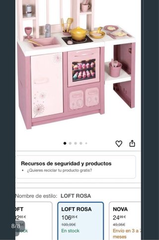 Cocinita Smoby Juguete Nueva en Caja