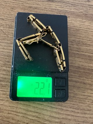 Pulsera oro 18k diseño grecas