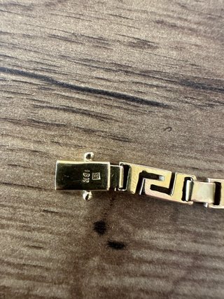 Pulsera oro 18k diseño grecas