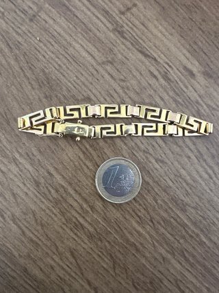 Pulsera oro 18k diseño grecas