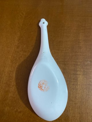 Cucharón Chino Antiguo Macao Flores