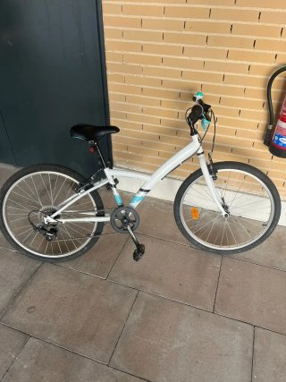 Bicicleta infantil blanca 8 años