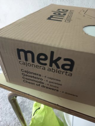 Cajonera Meka K714 Blanca 4 Cajones
