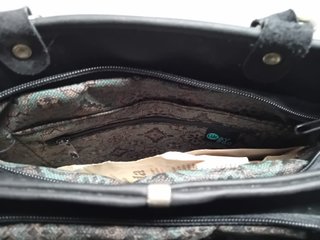 Bolso vintage mano negro Okay Sac