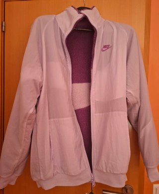 Chaqueta Nike Boa Morado Talla L reversible