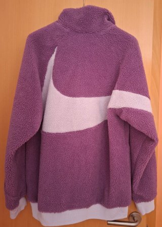 Chaqueta Nike Boa Morado Talla L reversible