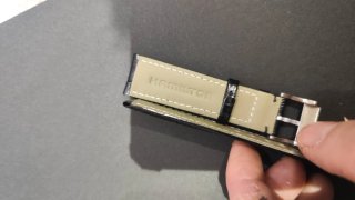Correa Hamilton Piel 20mm Negra Hebilla Plata