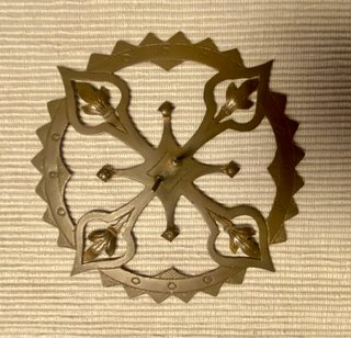 Antigua Corona de bronce para imagen religiosa